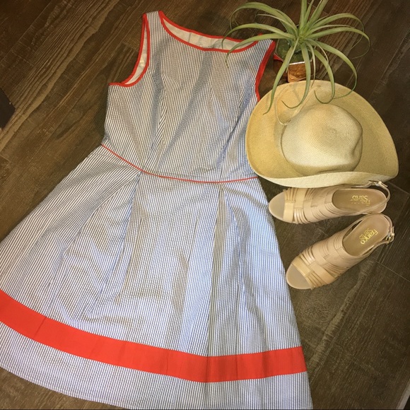 Seersucker, lined dress, size 8 - Picture 12 of 12